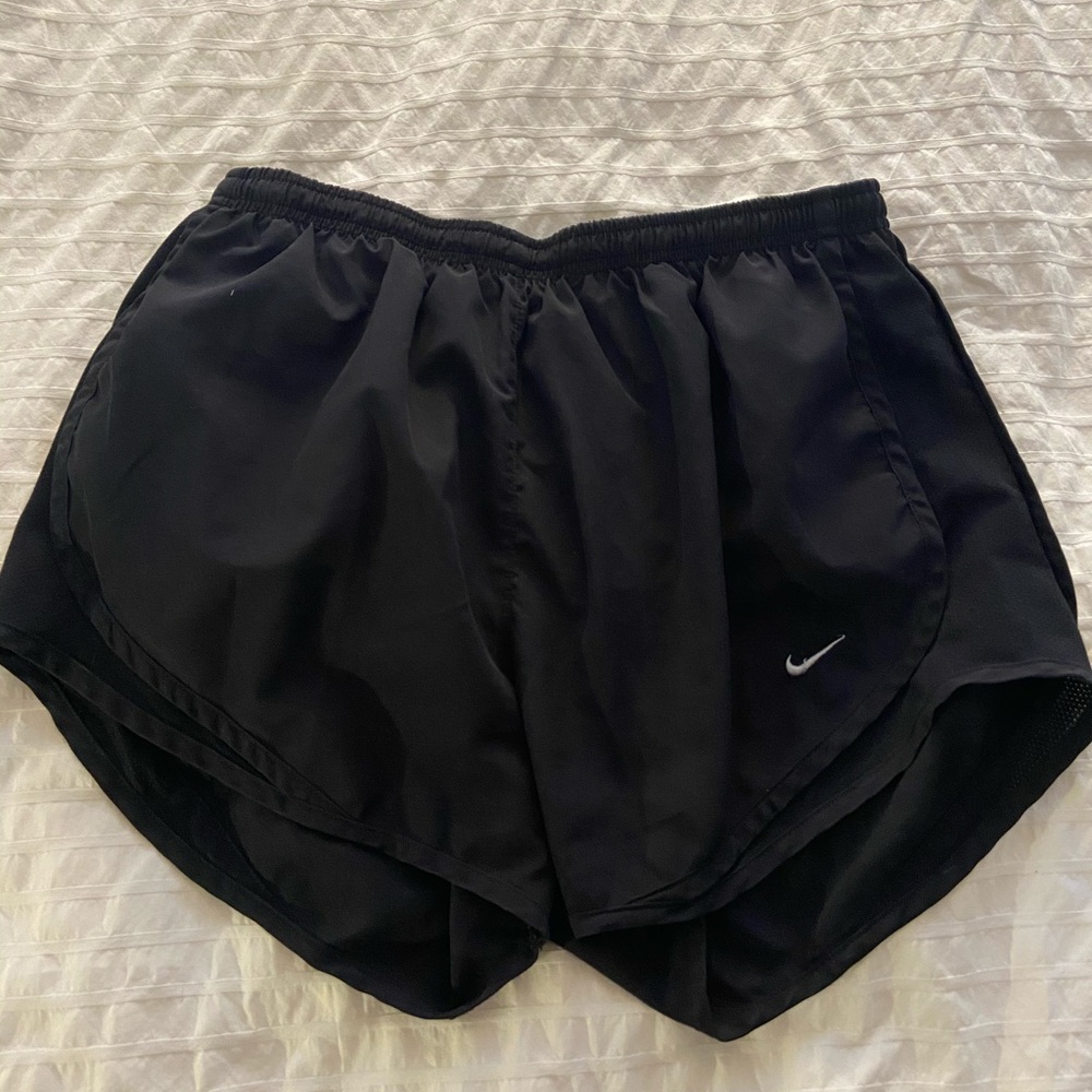 Nike black dri fit tempo running shorts